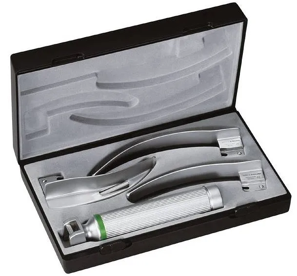RIESTER RI-MODUL LED 2,5V Laryngoskop Z Łyżkami Macintosh 2–4, Rączka Bateryjna C