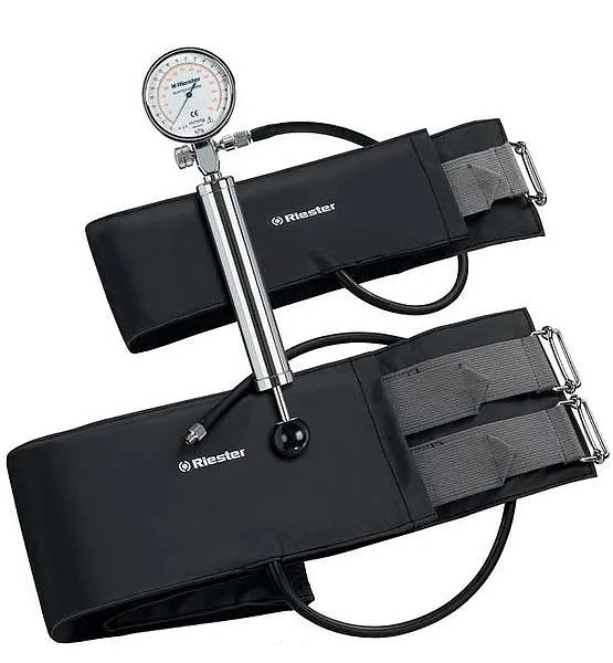 RIESTER 5255 Komprimeter – Opaska Uciskowa Do Amputacji, Metalowa Pompka, 2 Mankiety