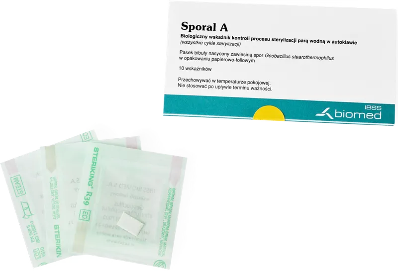SPORAL A Test Biologiczny Do Sterylizacji Parowej, 10 szt