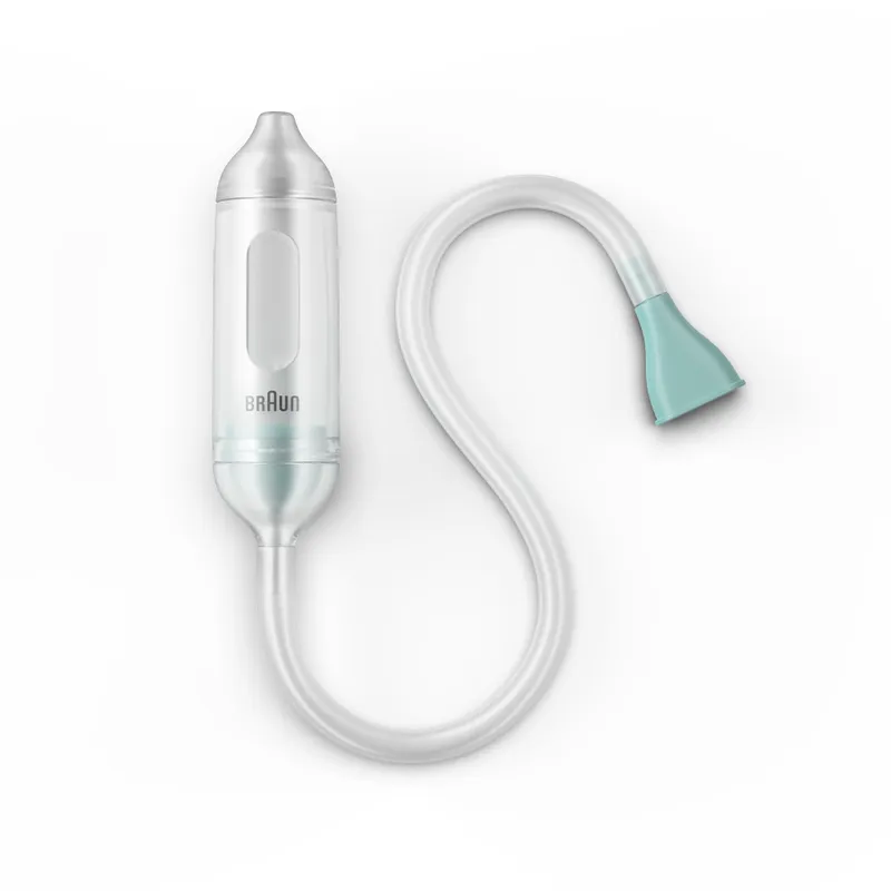 BRAUN BNA050EU Aspirator Ręczny Do Nosa Dla Dzieci, 2 Końcówki, 5 Filtrów