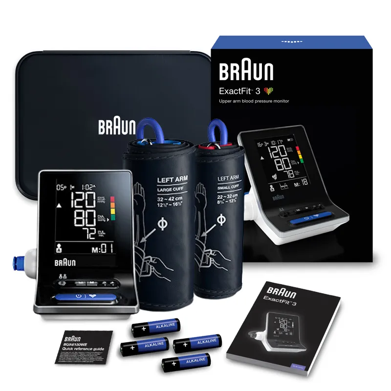 BRAUN EXACTFIT 3 BUA6150 Ciśnieniomierz Naramienny Automatyczny Z Dużym Wyświetlaczem