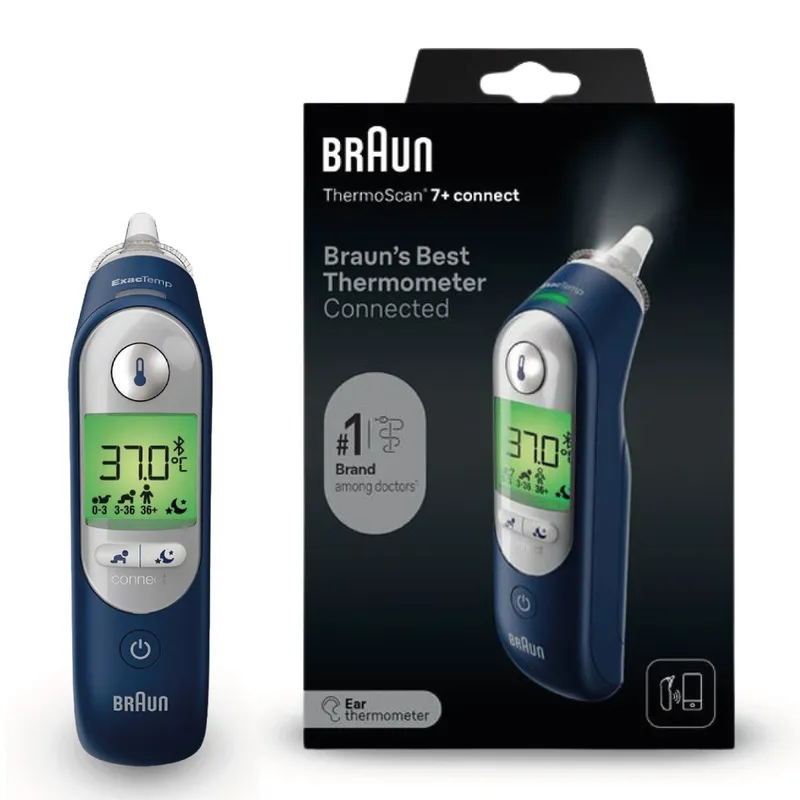 BRAUN THERMOSCAN® 7+ CONNECT IRT6575 Termometr Douszny, Łączność Z Aplikacją