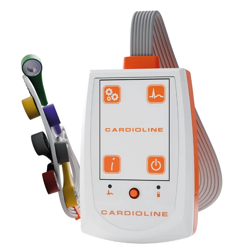 CARDIOLINE CLICKHOLTER 48H 3-KANAŁOWY Rejestrator Holtera, LCD I Komentarze Głosowe
