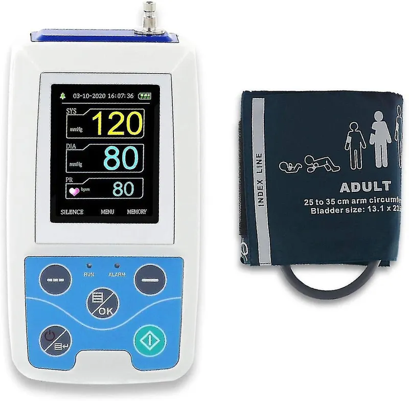 CONTEC ABPM50 Holter Ciśnieniowy, Tryb Holtera Lub Ciśnieniomierz, Wyświetlacz TFT