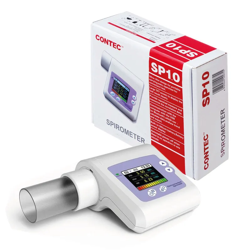 CONTEC SP10 Spirometr, Urządzenie Do Pomiaru Parametrów Wentylacji Płuc