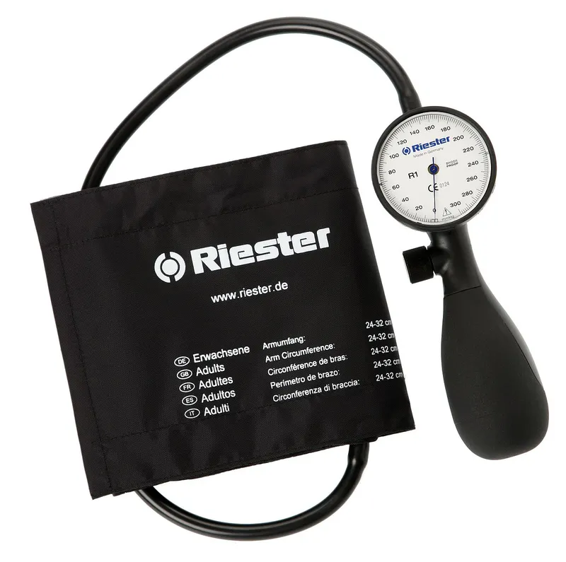 RIESTER R1 SHOCK PROOF Ciśnieniomierz Zegarowy Do Karetki, Mankiet 24–32 cm