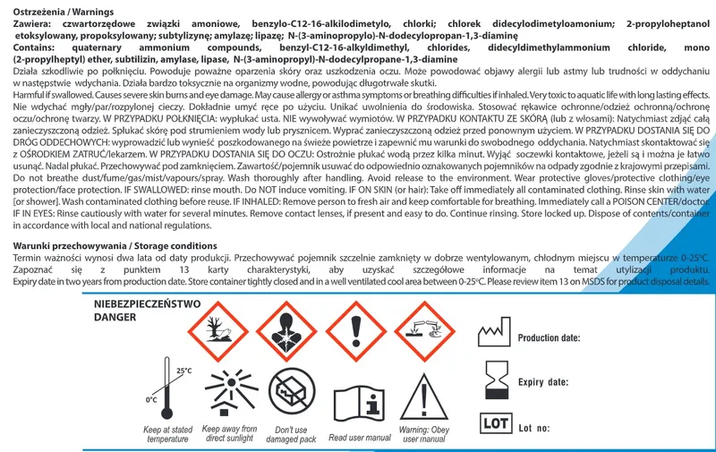 DETRO CID ENZYM 2 l Preparat Enzymatyczny Do Dezynfekcji Endoskopów I Narzędzi