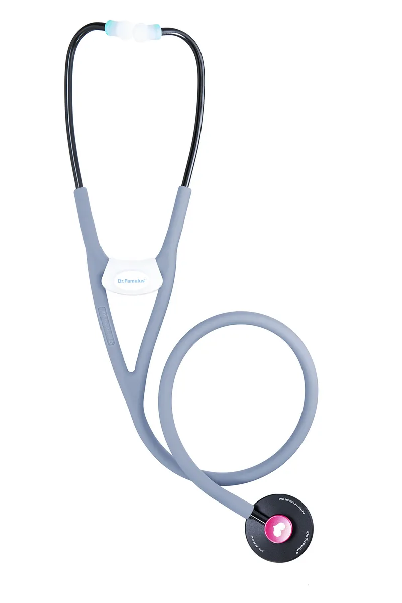 NOVAMA EXPERT DR300 JASNOSZARY Stetoskop Premium Z Jednostronną Głowicą, Silikonowy