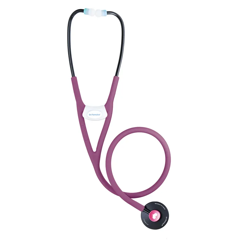 NOVAMA EXPERT DR300 CIEMNY RÓŻ Stetoskop Premium Z Jednostronną Głowicą, Silikonowy