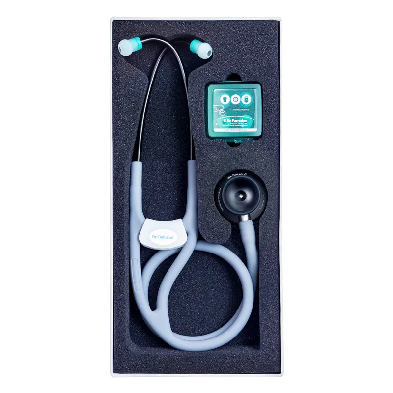 NOVAMA EXPERT DR520 CIEMNOSZARY Stetoskop Kardiologiczny Dwugłowicowy, Silikonowy