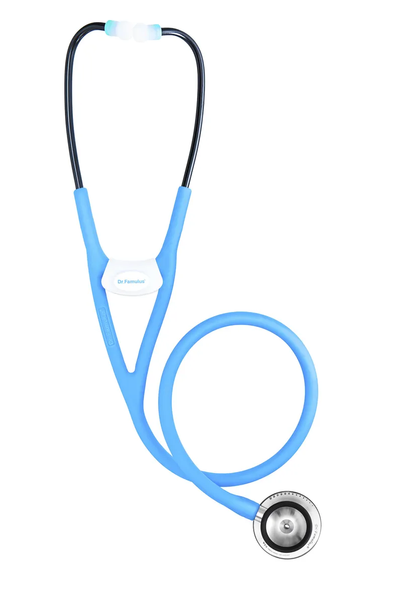 NOVAMA EXPERT DR520D BŁĘKIT NIEBA Stetoskop Kardiologiczny Dwugłowicowy, Silikonowy