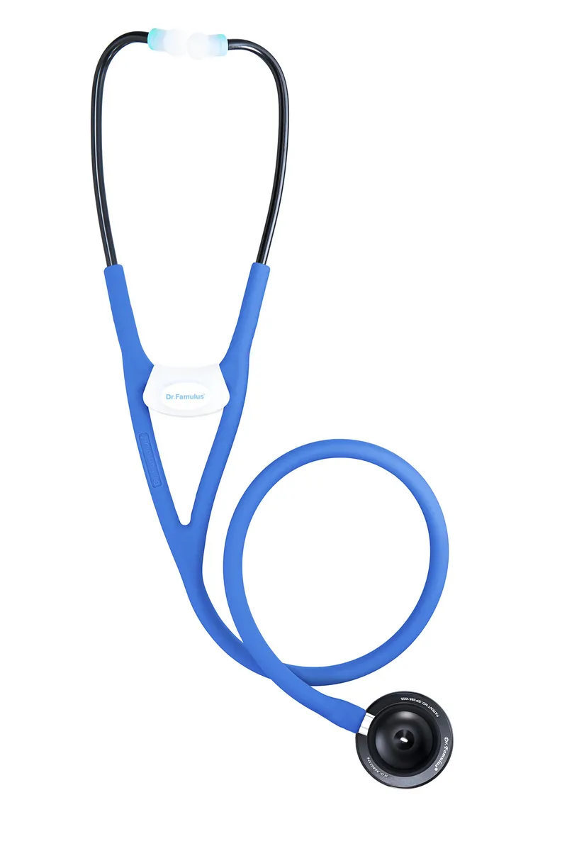 NOVAMA EXPERT DR520 Stetoskop Kardiologiczny Dwugłowicowy, Silikonowy - GRANATOWY