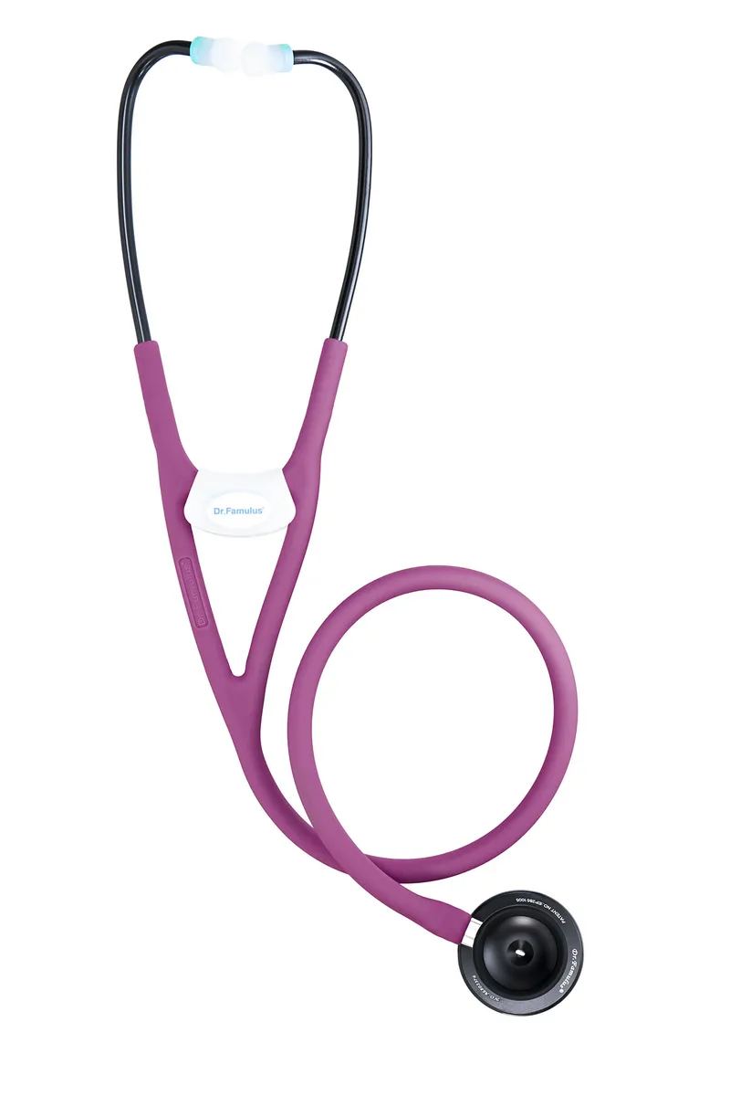 NOVAMA EXPERT DR520 CIEMNY RÓŻ Stetoskop Kardiologiczny Dwugłowicowy, Silikonowy