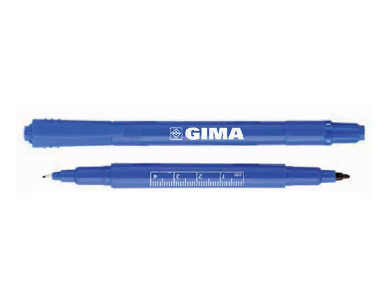 GIMA Marker Do Skóry, 10 szt., Dwustronny, Kolor Fioletowy, Do Znakowania Ciała