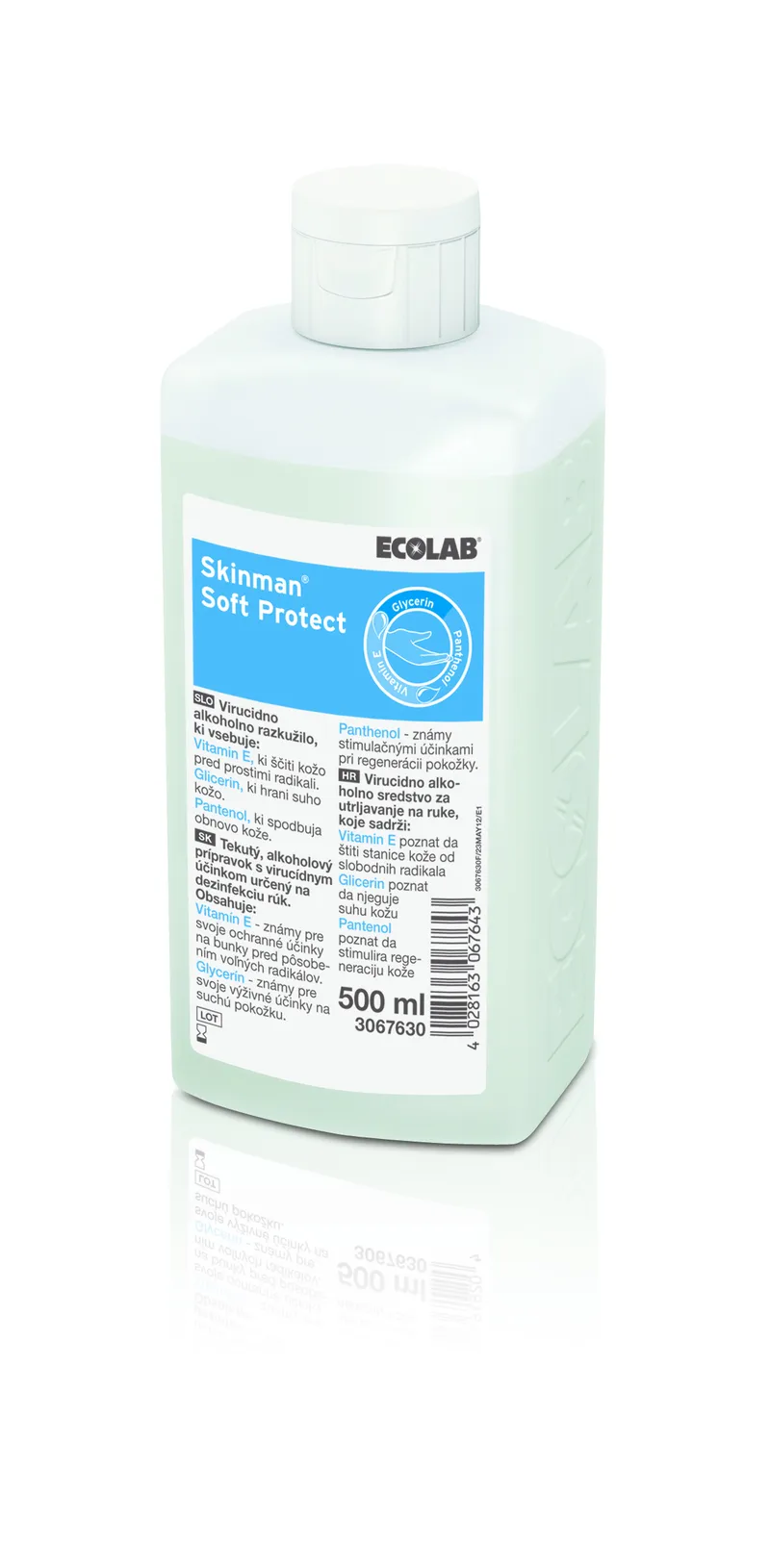 ECOLAB SKINMAN SOFT PROTECT 500 ml Wirusobójczy Preparat Do Dezynfekcji Rąk