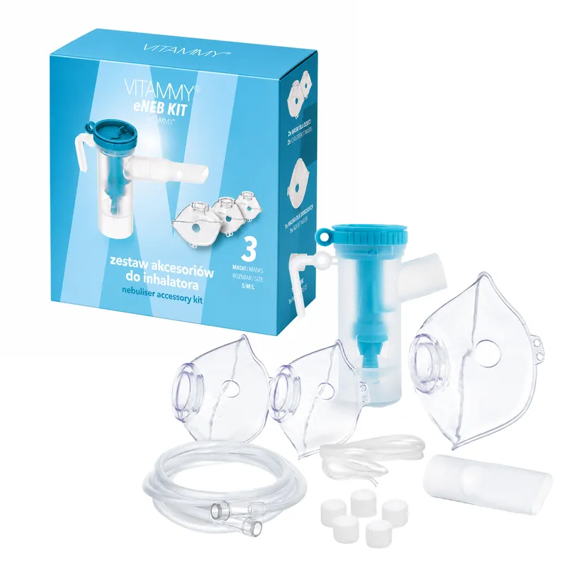 VITAMMY ENEB KIT Zestaw Akcesoriów Do Inhalatora Pneumatyczno-Tłokowego ENEB