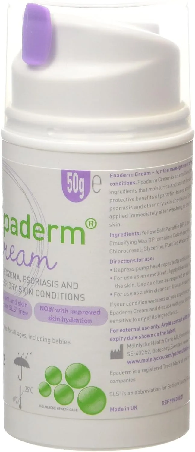 EPADERM CREAM 50 g Krem Do Egzemy I Łuszczycy, 2w1 Pielęgnacyjny I Myjący