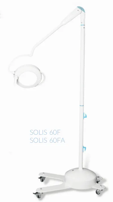 FAMED SOLIS 60F Lampa Zabiegowa Statywowa, 60 000 Lux, Uchwyt Do Sterylizacji