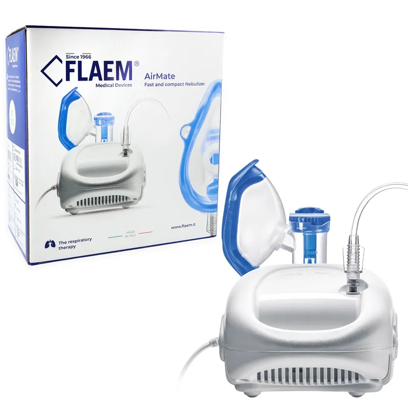 FLAEM AIRMATE Inhalator Tłokowy Dla Dzieci I Dorosłych, Zestaw Z Akcesoriami