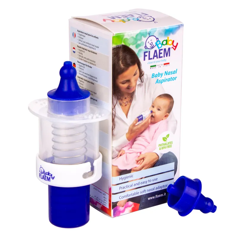 FLAEM BABY NASAL ASPIRATOR Ręczny Aspirator Do Nosa Dla Dzieci, Higieniczny