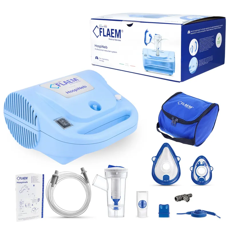 FLAEM HOSPINEB PROFESSIONAL Inhalator Szpitalny, Praca Ciągła, RF7 Dual Speed Plus
