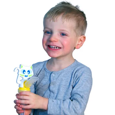 FLAEM MR CAT Zestaw Do Nebulizacji Dla Dzieci, Przyjazny Nebulizator Z Maską