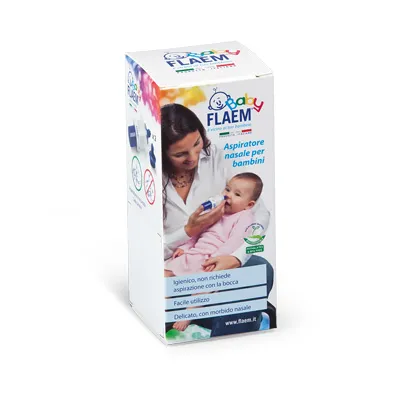 FLAEM BABY NASAL ASPIRATOR Ręczny Aspirator Do Nosa Dla Dzieci, Higieniczny