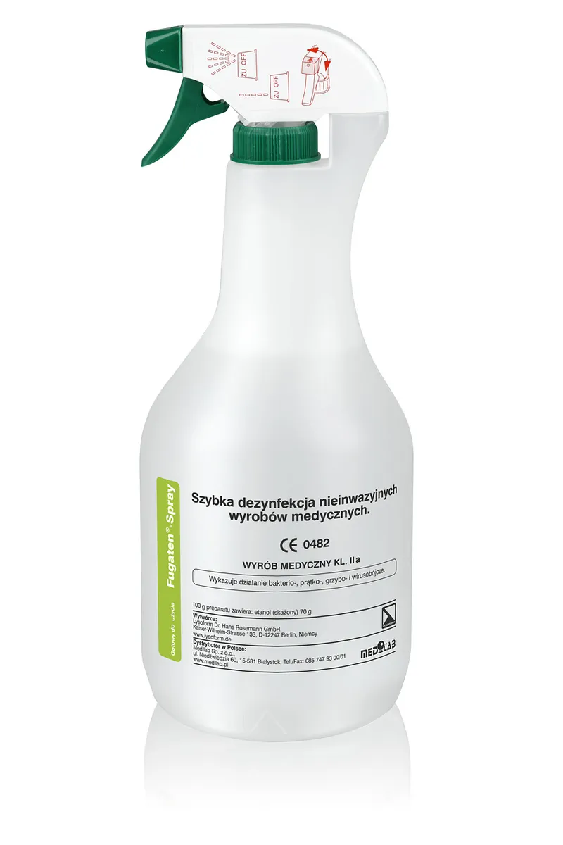 MEDILAB FUGATEN 1 l Preparat Do Dezynfekcji Przedmiotów I Powierzchni, Spryskiwacz