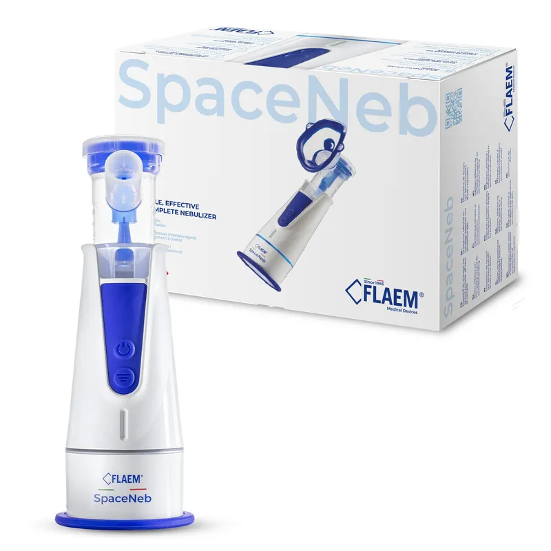 FLAEM SPACENEB Przenośny Inhalator Z Funkcją Irygacji, Terapia Aerozolowa