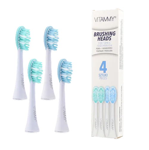 VITAMMY PLATINUM VITAMMY PEARL+ Końcówki Do Szczoteczek Sonicznych, 4 szt