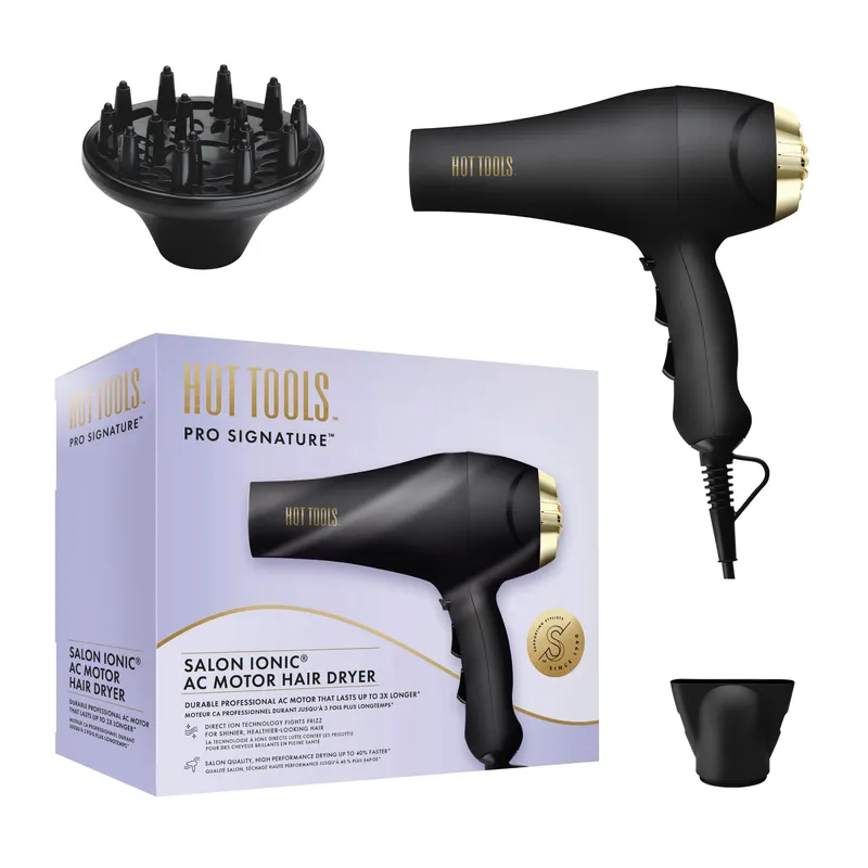 HOT TOOLS SIGNATURE SERIES AC IONIC HRDR5581 Suszarka Do Włosów Z Dyfuzorem I Zwężką