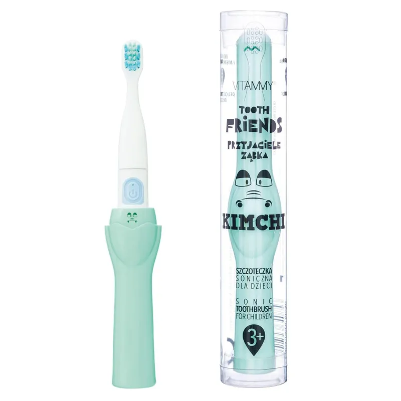 VITAMMY TOOTH FRIENDS KIMCHI GREEN Szczoteczka Soniczna Do Zębów Dla Dzieci 3