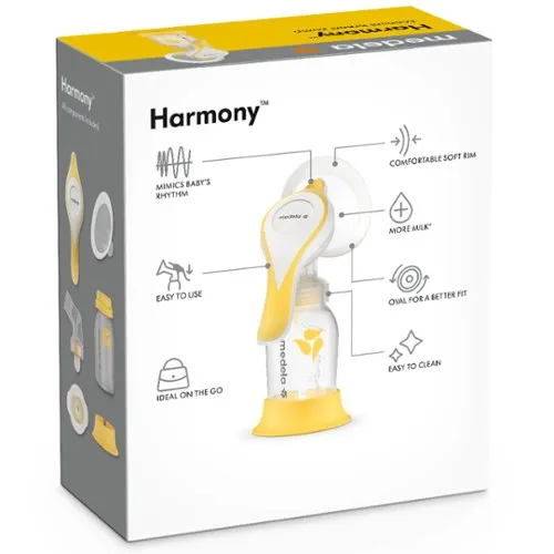 MEDELA HARMONY FLEX Laktator Ręczny Dwufazowy, Technologia FLEX, Na Jedną Pierś