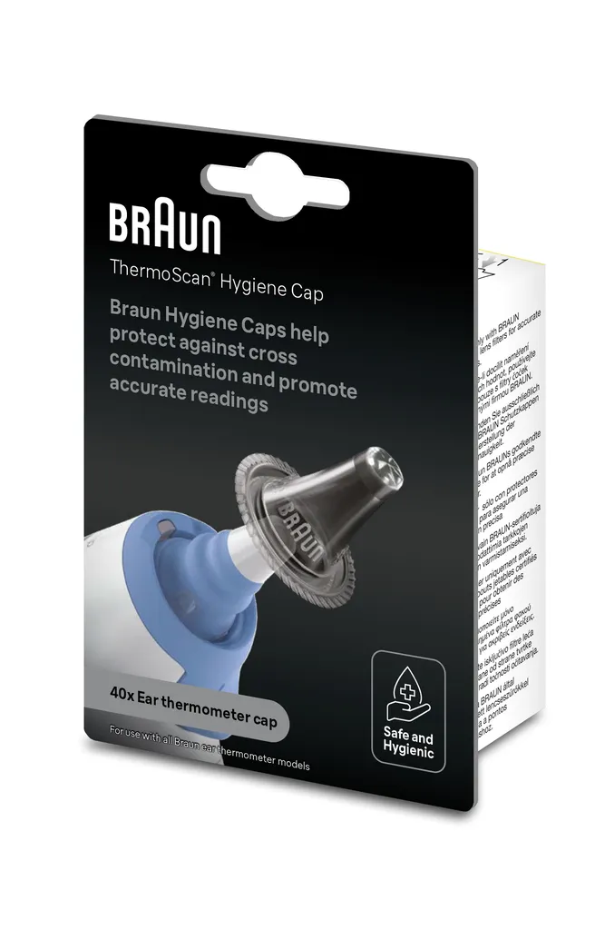 BRAUN LF40 Kapturki Do Termometrów Dousznych, ThermoScan., Jednorazowe, 40 szt