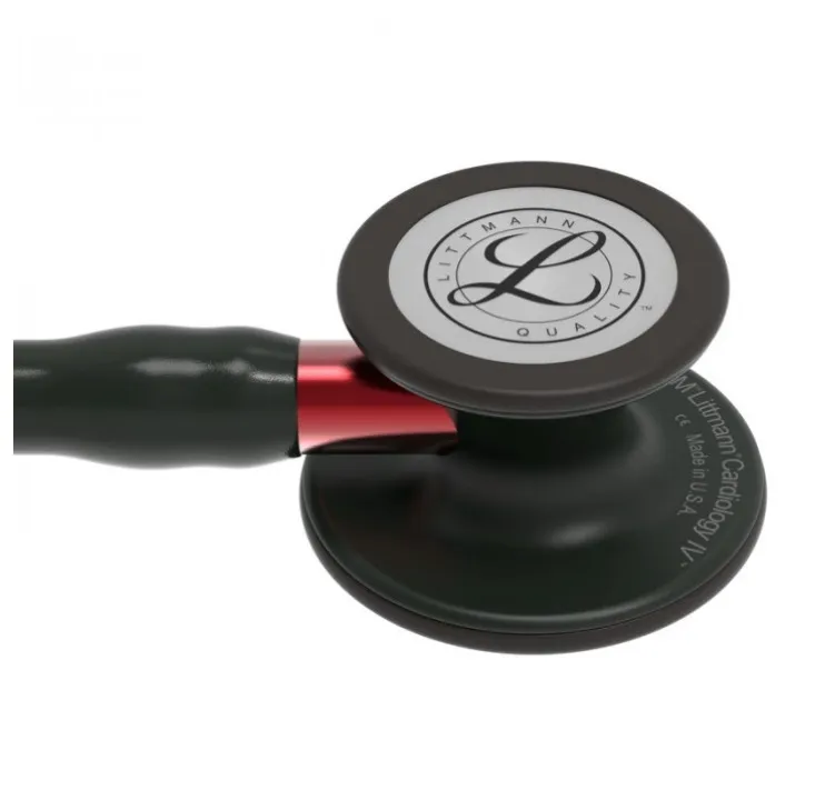 LITTMANN CARDIOLOGY IV 6200 BLACK-FINISH RED Stetoskop Kardiologiczny, Wysoki Profil
