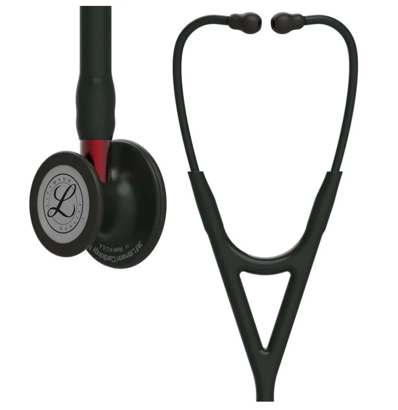 LITTMANN CARDIOLOGY IV 6200 BLACK-FINISH RED Stetoskop Kardiologiczny, Wysoki Profil