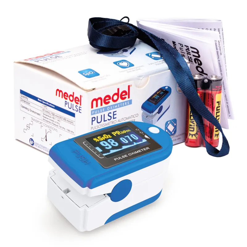 MEDEL PULSE Pulsoksymetr Napalcowy, 4 Kierunki Wyświetlania, LED