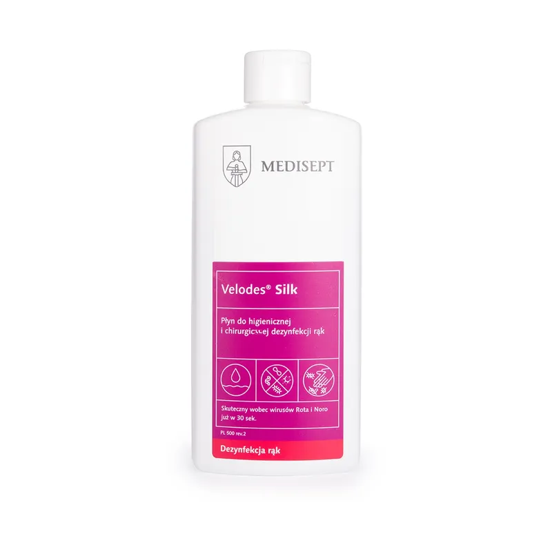 MEDISEPT VELODES SILK 0,5l Płyn Do Chirurgicznej I Higienicznej Dezynfekcji Rąk