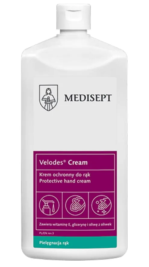 MEDISEPT VELODES 500 ml Delikatny Krem Do Pielęgnacji Skóry Rąk I Ciała