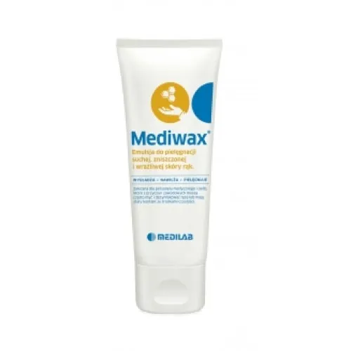 MEDILAB MEDIWAX 75 ml Emulsja Do Rąk Z Woskiem Pszczelim, Do Skóry Suchej I Wrażliwej