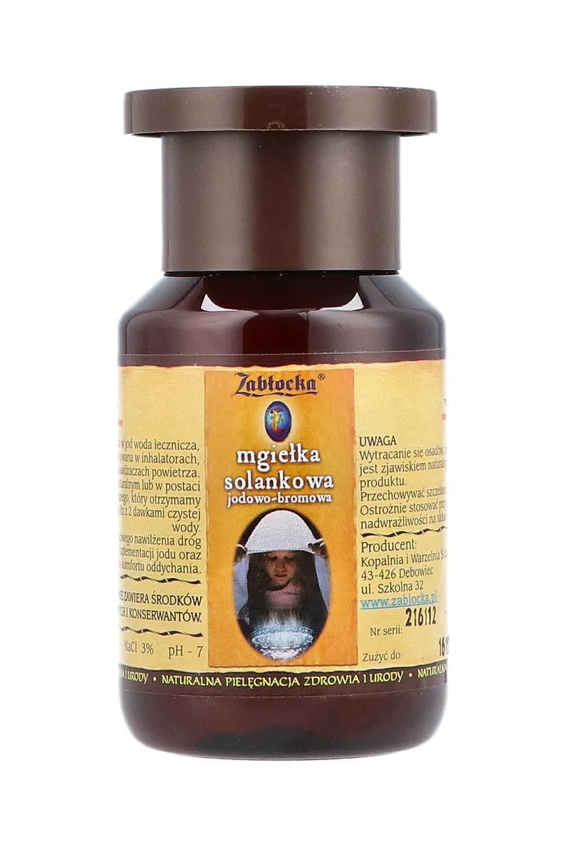 ZABŁOCKA 200 ml Mgiełka Solankowa Jodowo-Bromowa Do Inhalacji, Naturalna