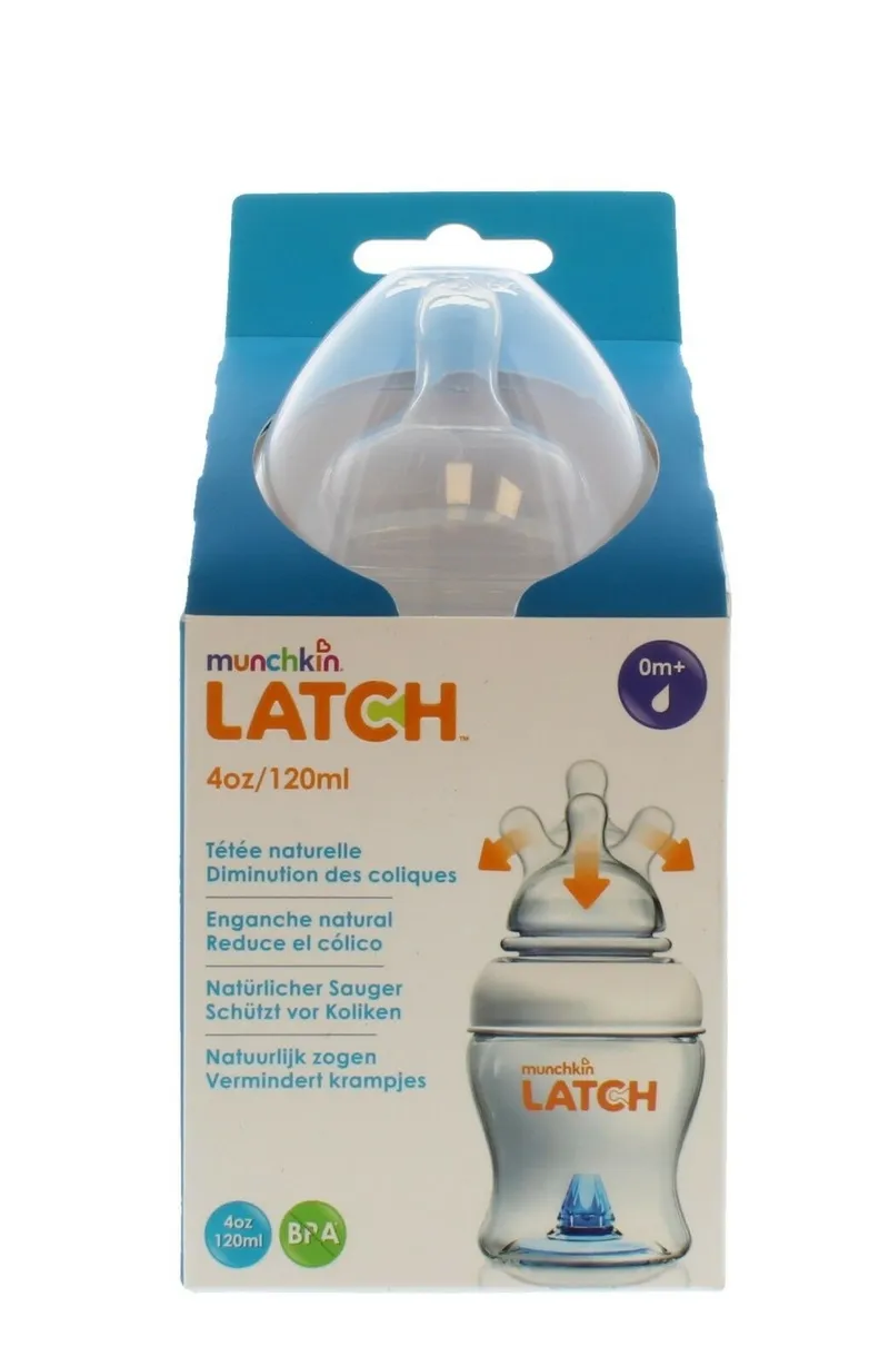 MUNCHKIN LATCH 0M+ 120 ml Butelka Dla Dzieci, Antykolkowa