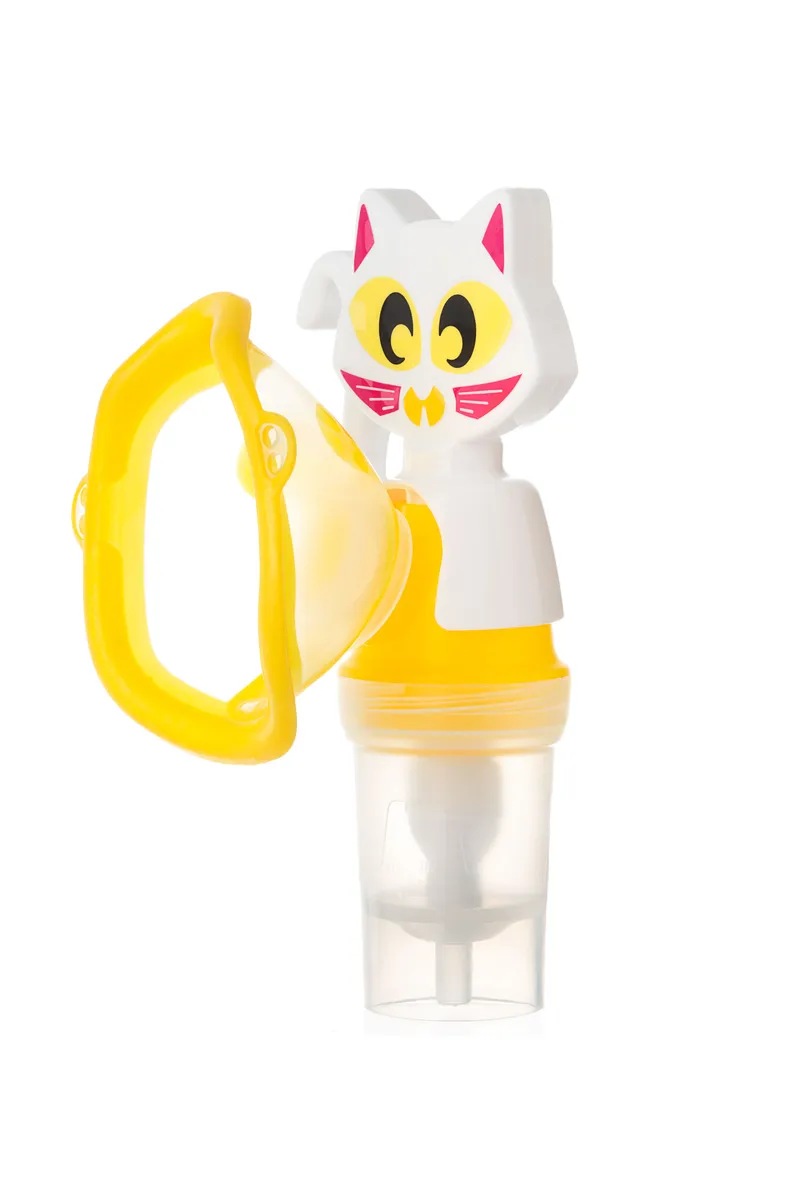 FLAEM MR CAT Zestaw Do Nebulizacji Dla Dzieci, Przyjazny Nebulizator Z Maską