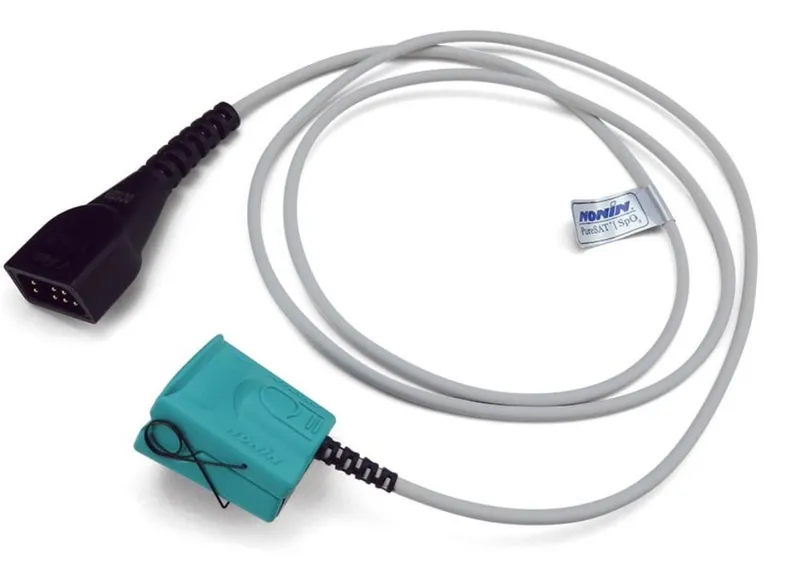 NONIN 8000AP 1 m Sensor Pulsoksymetru Pediatryczny, Wielorazowy, Z Klipsem