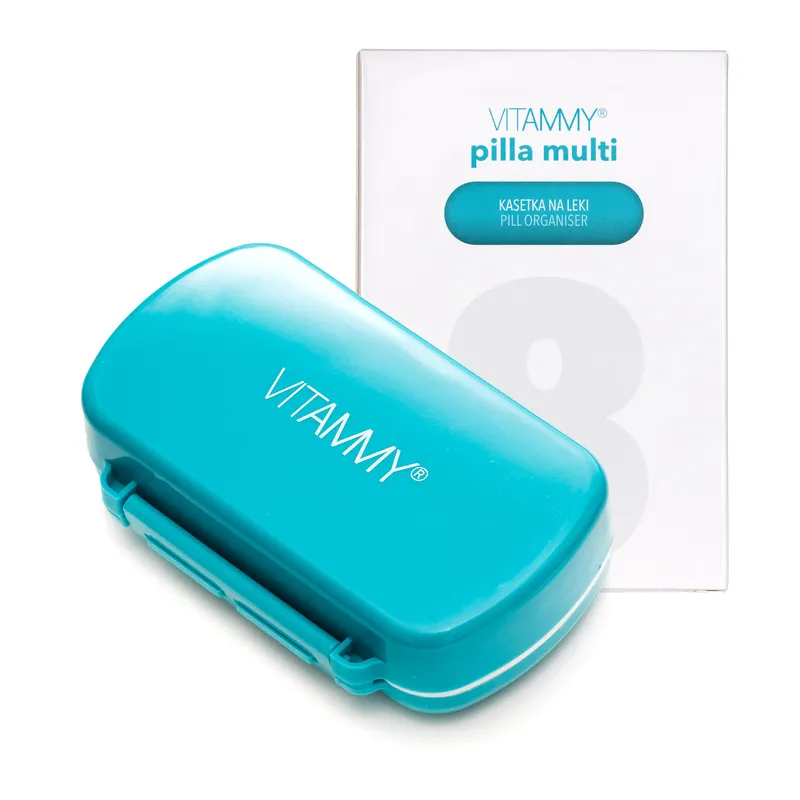 VITAMMY PILLA MULTI Kasetka Na Leki Z Przegrodami Różnej Wielkości