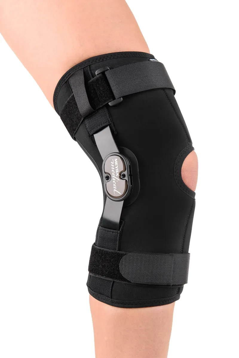 QMED REFLEX ROZM. S Orteza Stawu Kolanowego Otwarta Z Szynami I Rzepką - Czarna