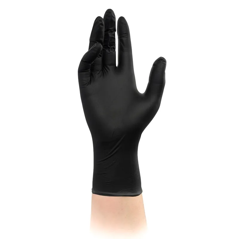 VELO NITRILE BLACK XL Rękawice Nitrylowe Bezpudrowe Diagnostyczne, 100 szt