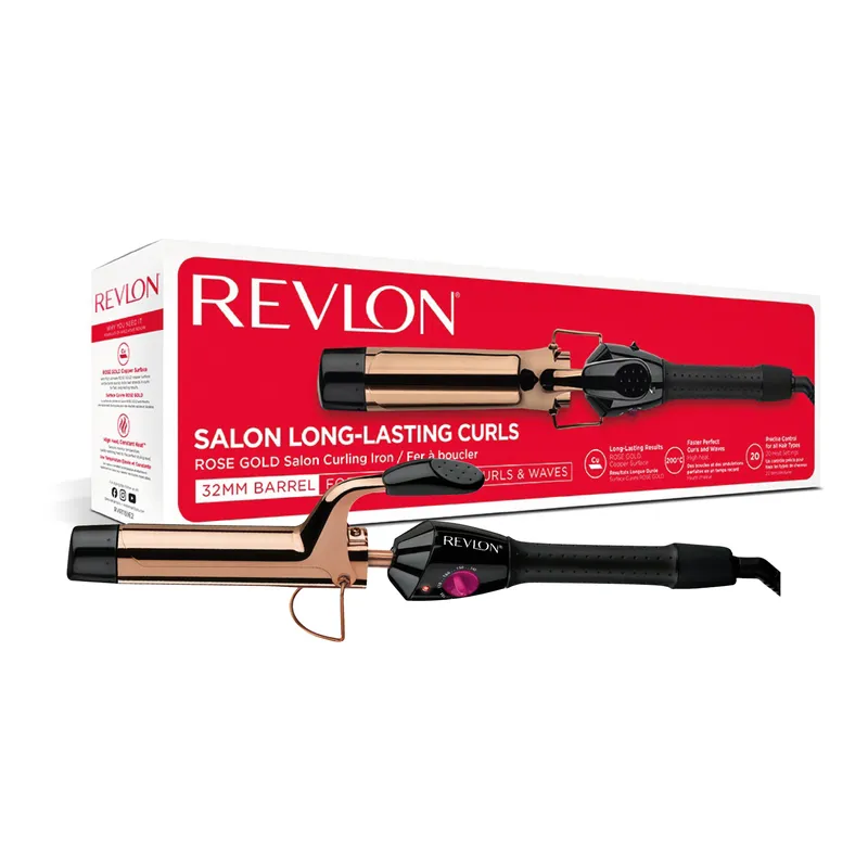 REVLON PRO COLLECTION RVIR1159 Lokówka Rose Gold 32 mm, 200°C, Szybkie Nagrzewanie