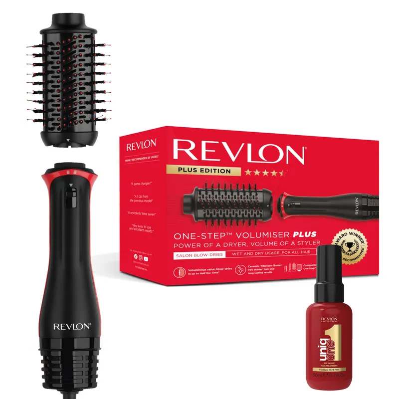 REVLON ONE-STEP VOLUMISER PLUS RVDR 5298E Suszarko-Lokówka Do Włosów I Spray Stylizujący UniqOne