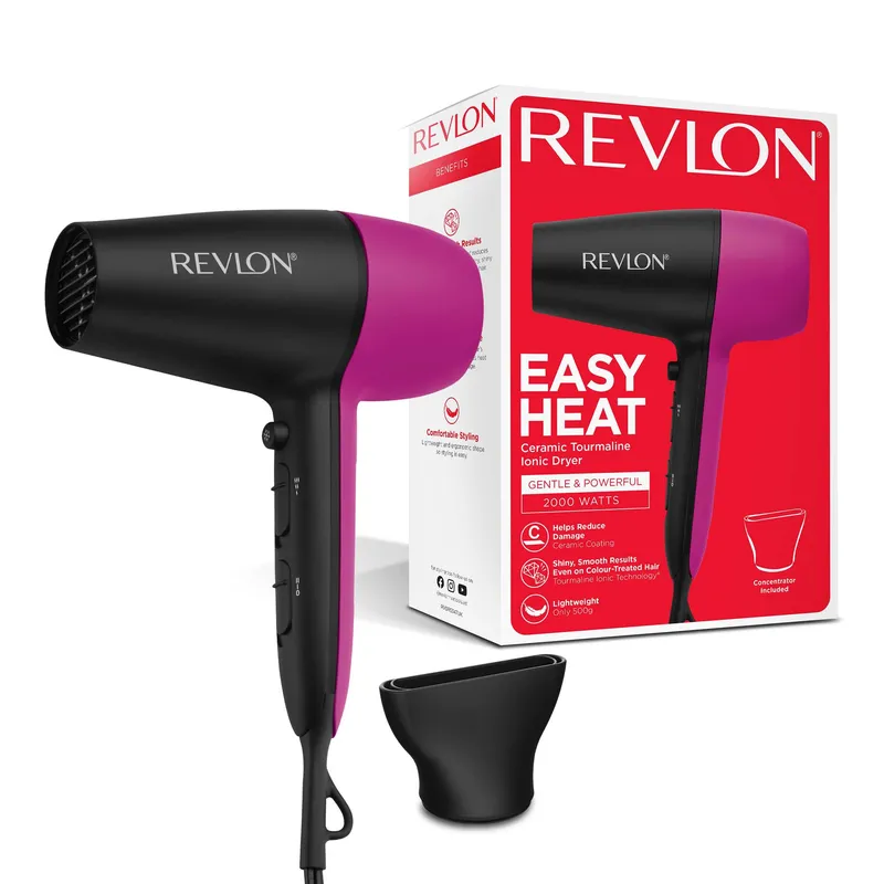 REVLON EASY HEAT DRYER RVDR5347E Suszarka Do Włosów, Jonizacja, Moc 2000W